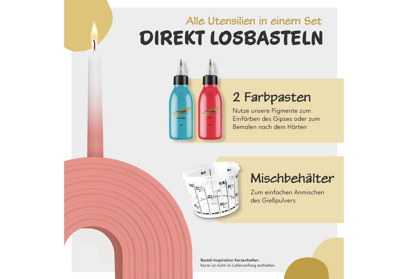 Kala Art Modelliermasse Gießpulver Starterset Bild 2