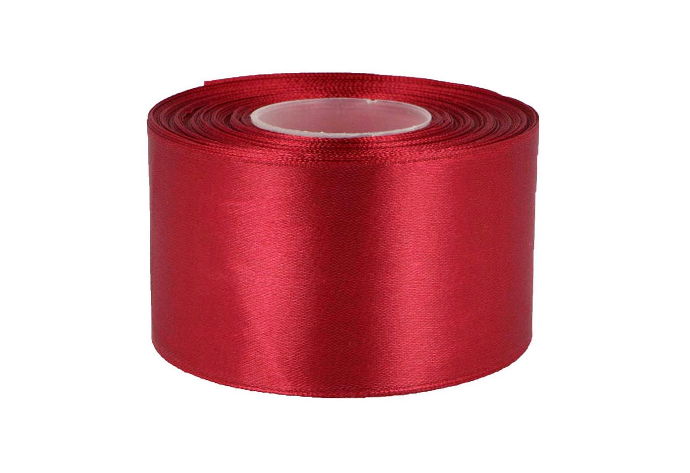 maDDma Satinband 27m Satinband 50mm Geschenkband Dekoband Verpackungsband, dunkelrot Bild 3