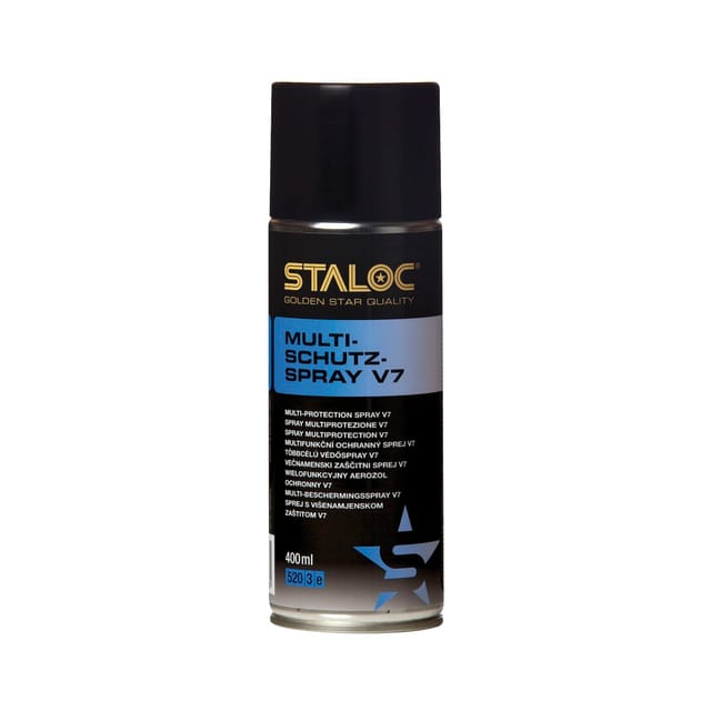 Staloc Multischutz-spray V7 Multischutz-öl Mulitfunktions-spray Universell Einsetzbar Für Unzählige Anwendungen 400 Ml