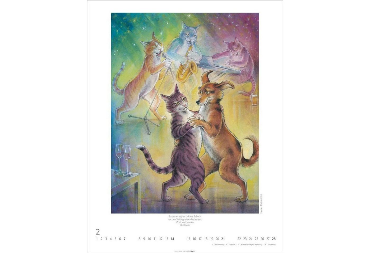 Wandkalender Schnurren und Kratzen - Bilder von Katzen Kalender 2027