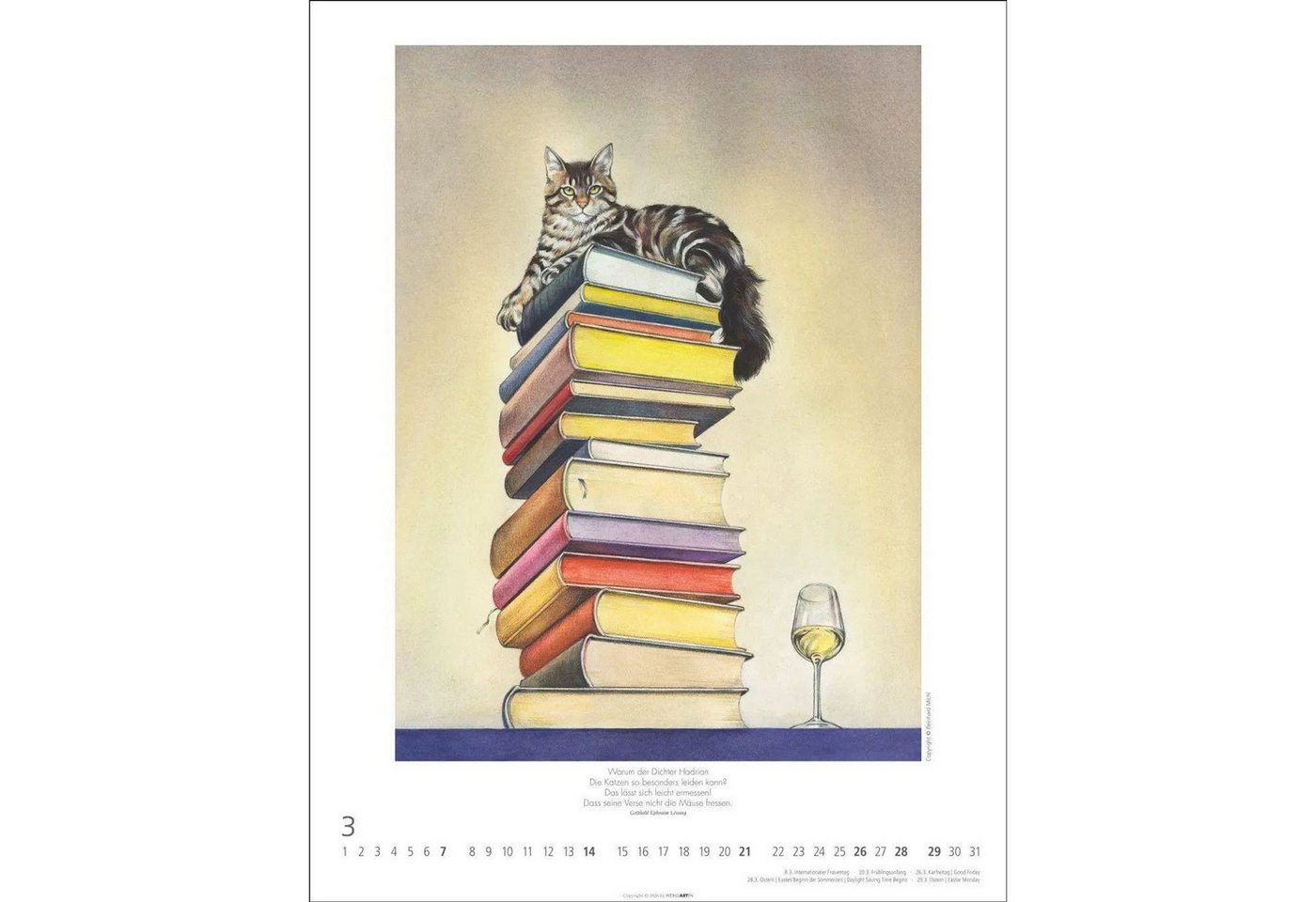 Wandkalender Schnurren und Kratzen - Bilder von Katzen Kalender 2027 Bild 3