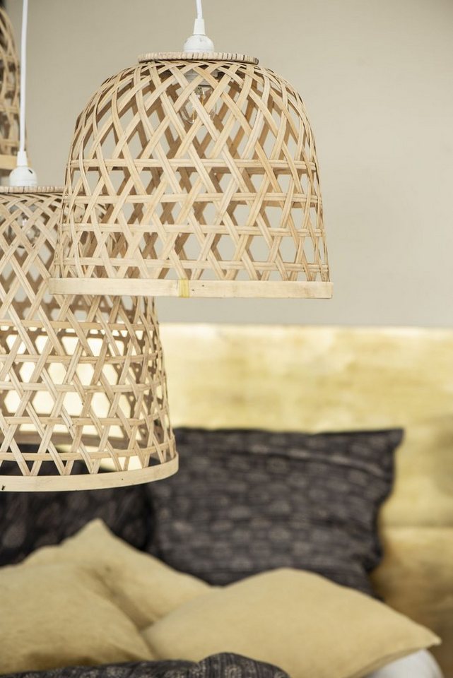 Ib Laursen Hängeleuchte Hängelampe Pendelleuchte Lampe Bambus D 34cm Ib Laursen 3836-14, Fassung E 27, Leuchtmittel ist nich enthalten Bild 3