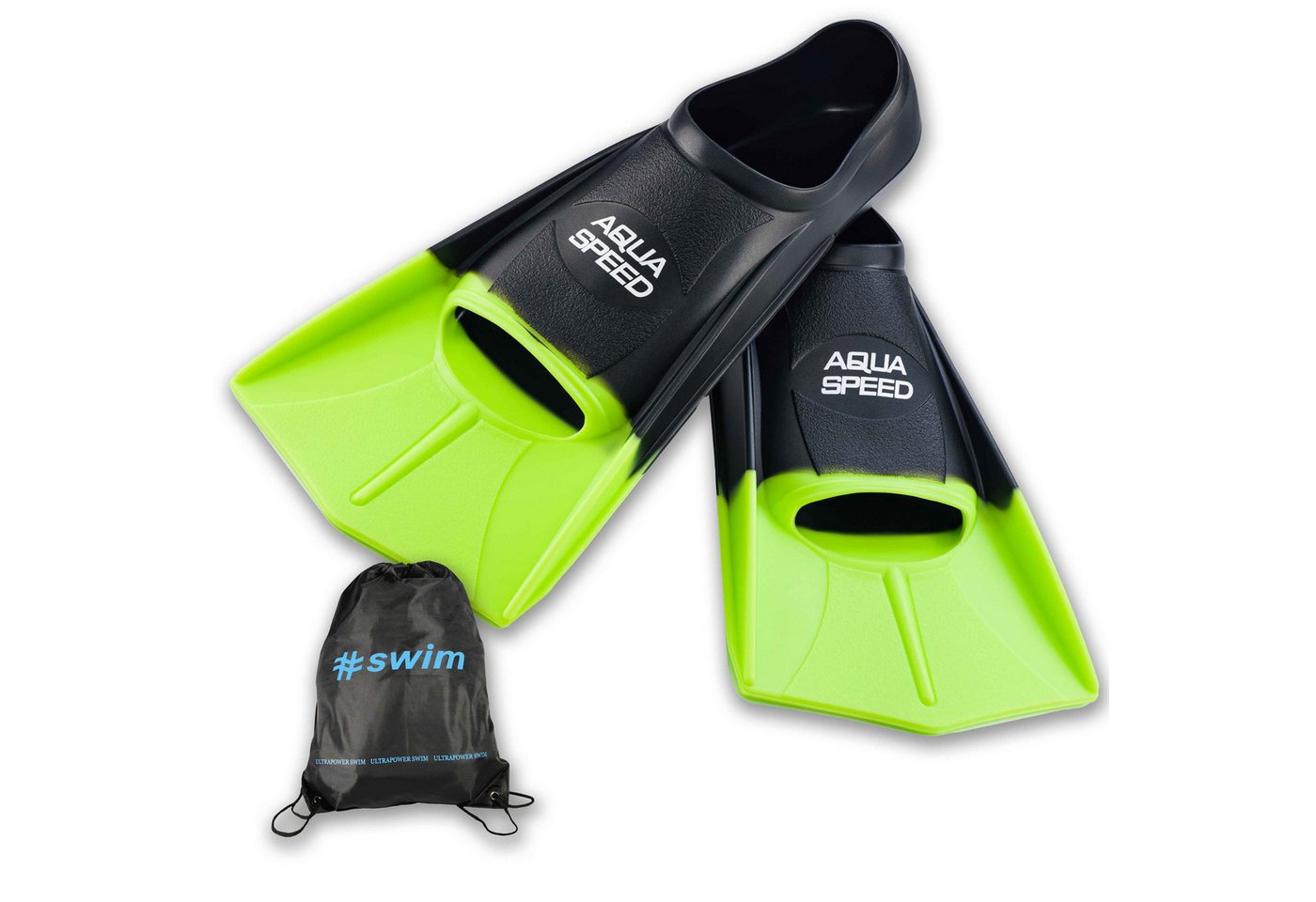 Aqua Speed Flosse Kurzflossen aus Silikon für leistungsorientiertes Schwimmtraining (Gezielte Trainingsunterstützung für saubere Beintechnik 35/36 schwarz), Gezielte Trainingshilfe für saubere Technik und gleichmäßige Serien Bild 4