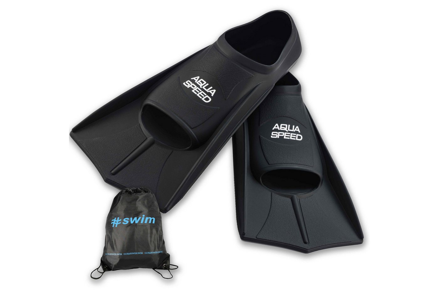 Aqua Speed Flosse Silikon Trainingsflossen kurz für intensive Trainingseinheiten (Ausgewogenes Techniktraining mit trainingsorientierter Flosse 39/40 schwarz), Silikonmodell für kontrollierte Intensität und saubere Abläufe Bild 3