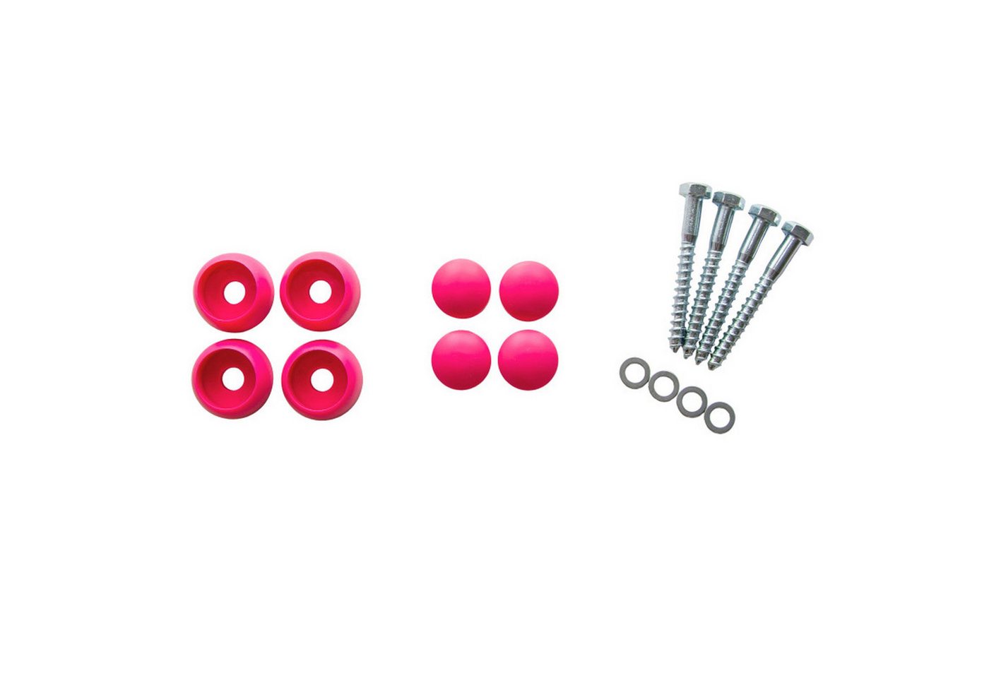 ROG-Gardenline Turnreck Reckstange Metall stabile Turnstange inklusive Montagematerial, (rosa, 125 cm) Bild 2