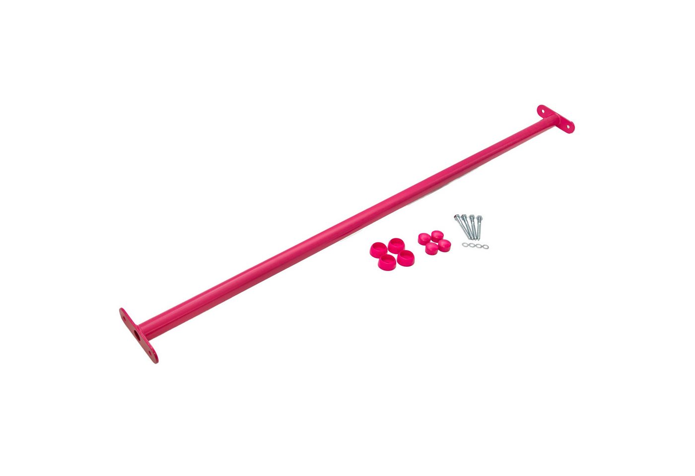 ROG-Gardenline Turnreck Reckstange Metall stabile Turnstange inklusive Montagematerial, (rosa, 125 cm) Bild 5