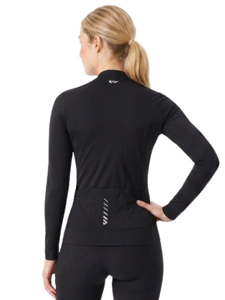 Wulibike Radtrikot Damen, Langarm Race-Fit, 4 Taschen & Quick-Dry (1-tlg) 3 reguläre Taschen und eine verbesserte Bild 2