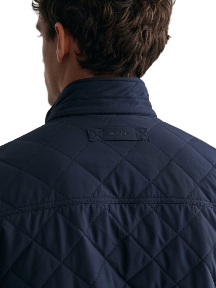 Gant Outdoorjacke blau,Casual,Polyester,Strukturiert,Stehkragen,Ärmellos,Regular Fit Bild 4
