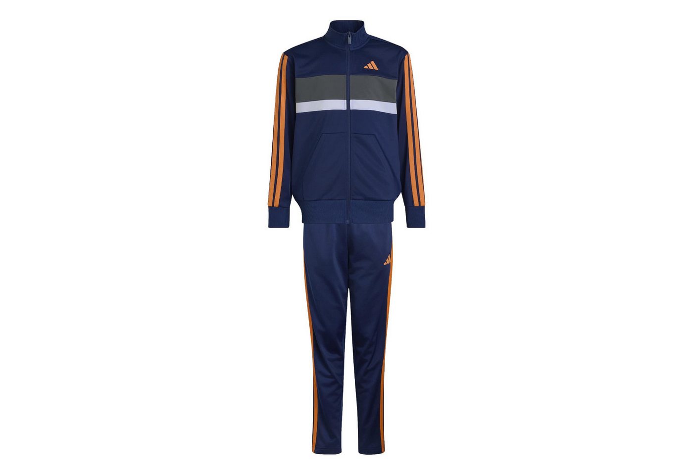 adidas Sportswear Trainingsanzug J 3S TIBERIO TS DKBLUE/PUOR/GREFIV Bild 3