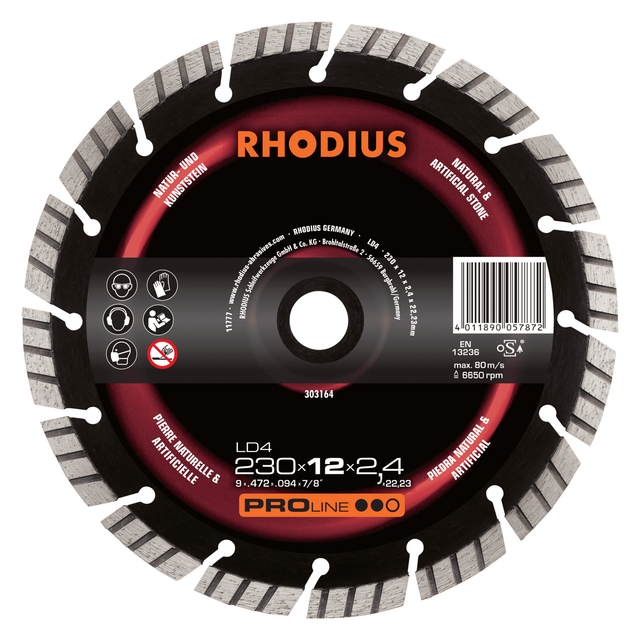 Rhodius Ld4, 1 Stück, 125 X 12,0 X 2,2 Mm, Diamanttrennscheibe