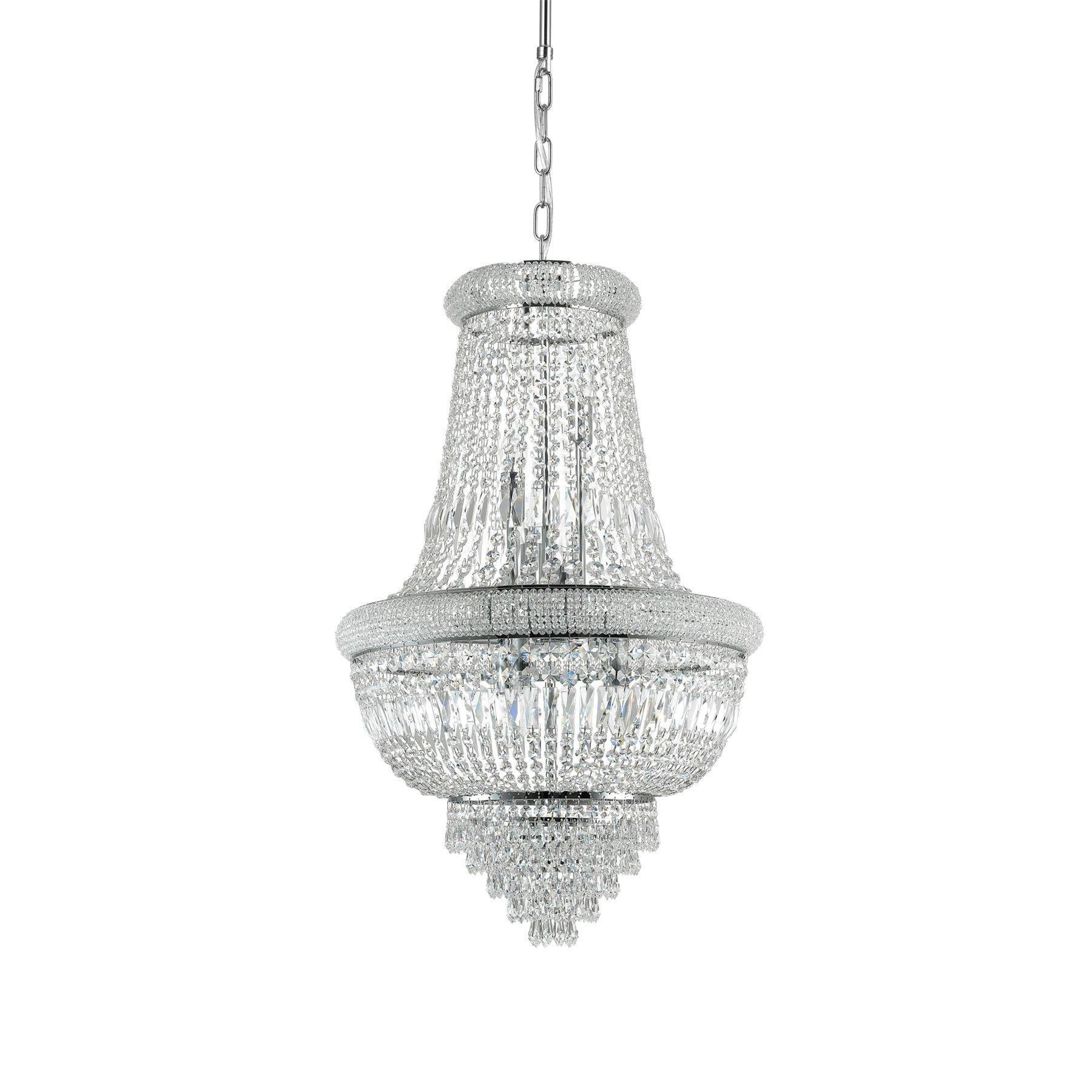 Ideal Lux Dubai - Licht Pendelleuchte Chrom, E14