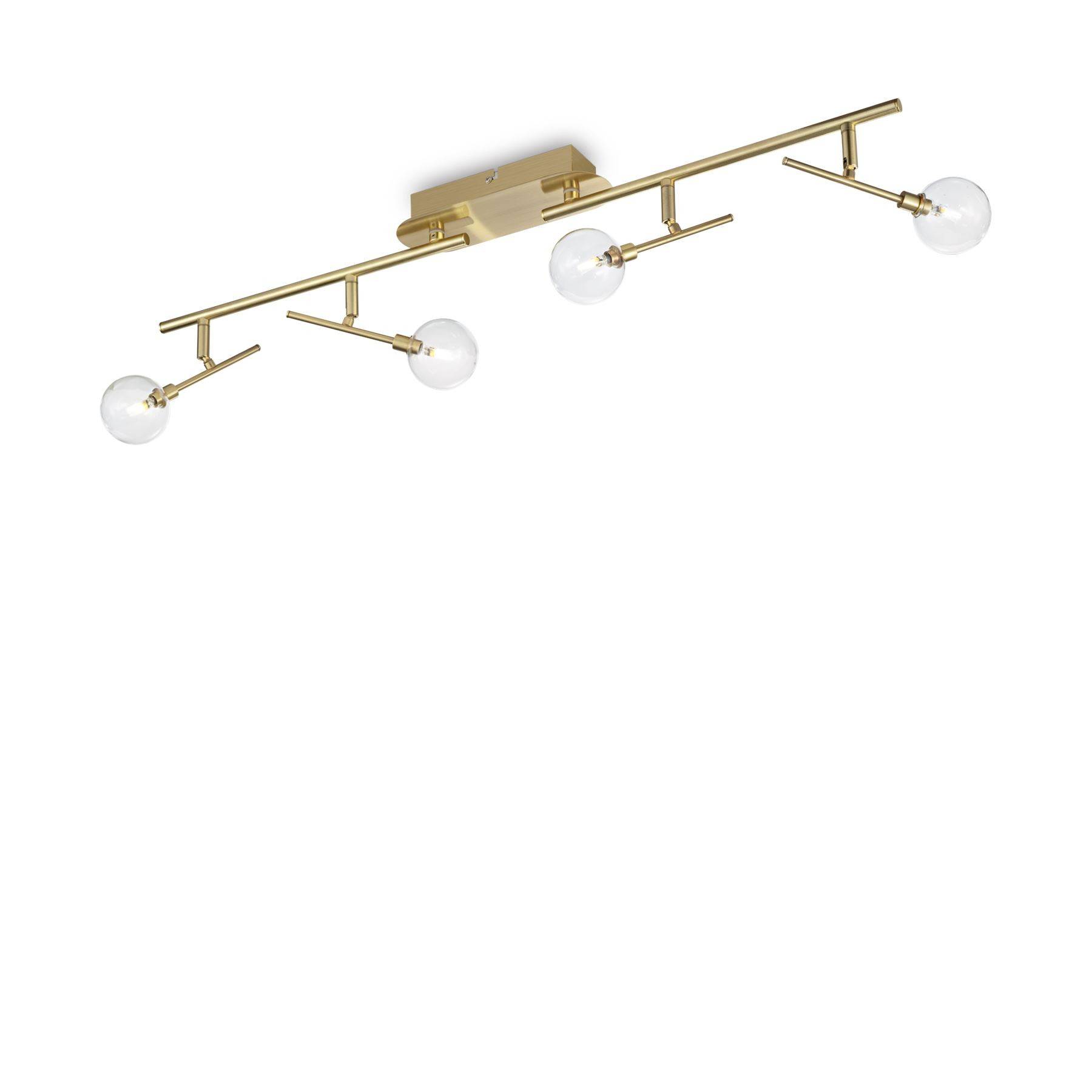 Maracas - 4 Licht Deckenleuchte Antik Messing - Ideal Lux