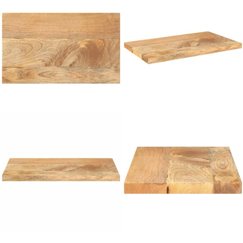 Tischplatte 40x30x3,8 Cm Rechteckig Massivholz Mango - Massivholz - Mango