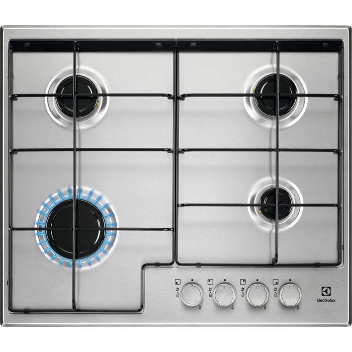 Electrolux Egs6424x Kochfeld Edelstahl Built-in (placement) Gaskochfeld 4 Zone(n)