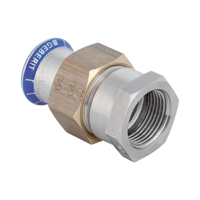 Mapress Edelstahl Übergangsverschraubung Mit Innengewinde Außendurchmesser 54mm - Geberit