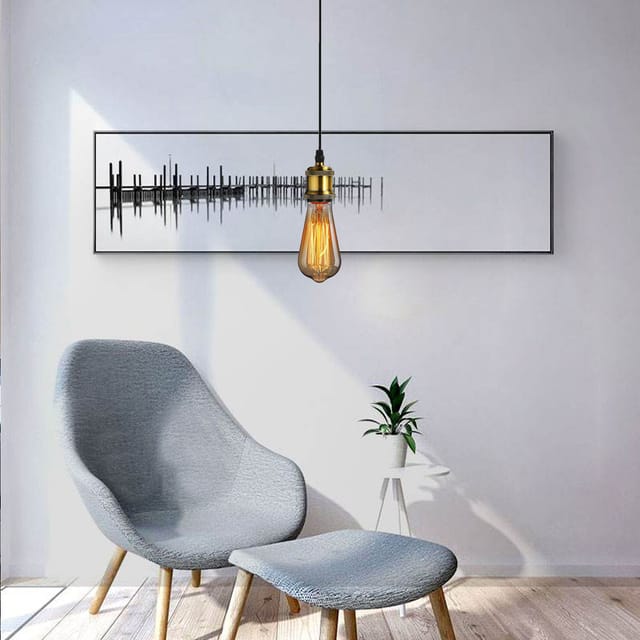 Lampenaufhängung E27, 100cm Lampenfassung Höhenverstellbar, 1 Flammig Edison Lampenhalte Ideal Für Deckenlampe Wohnzimmer, Bronze