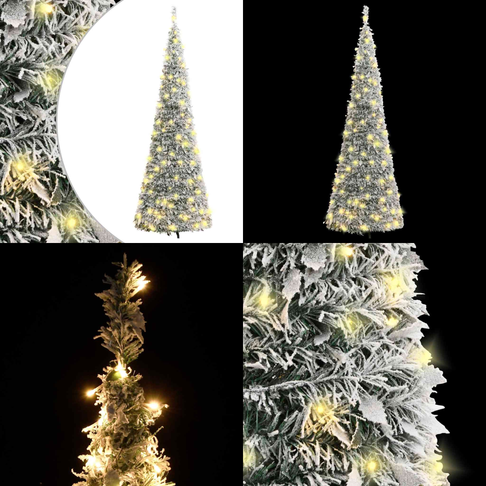 Pop-up-weihnachtsbaum Künstlich Beschneit 150 Leds 180 Cm - Künstlicher Weihnachtsbaum - Led-weihnachtsbaum
