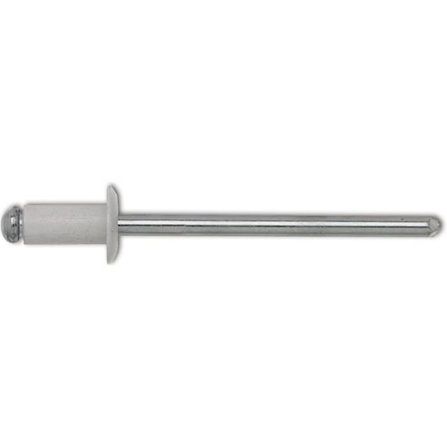 Iso15977 Blindniete Flachrundkopf 3.2x12 Aluminium Mit Stahldorn Ral9010 Weiß