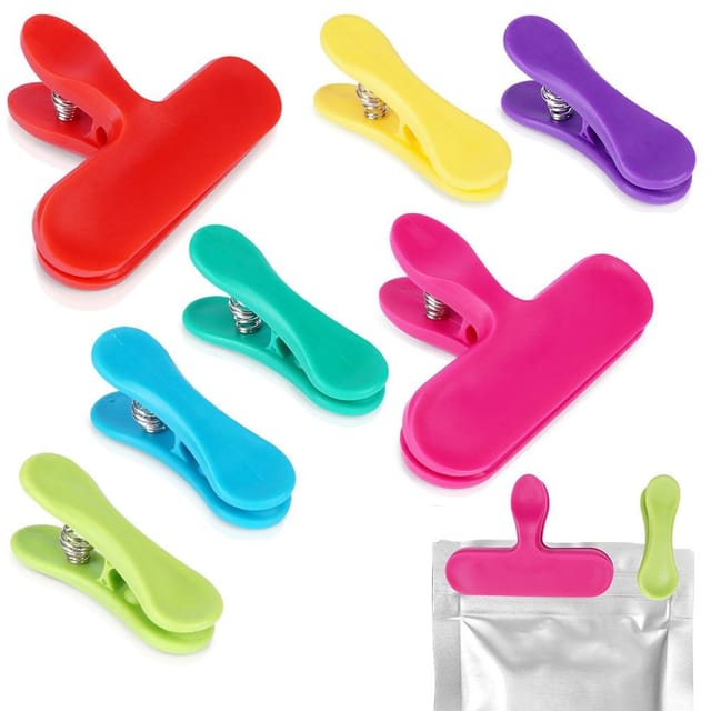 Colorful Easter Clips - Seven Pack For Tight Closure