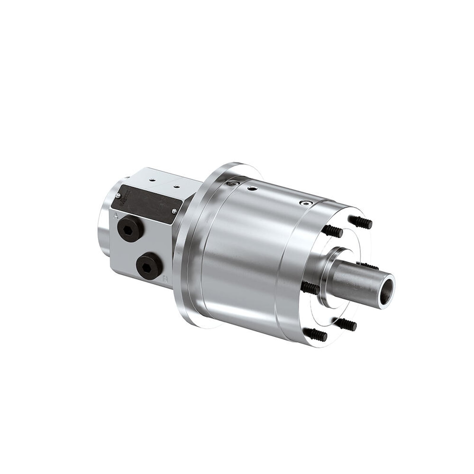 Röhm Forto-h 200 - Hydraulisch Betätigter Spannzylinder Ohne Durchgang Zylindrische Zentrieraufnahme - Za 125, Bis 80 Bar - 443478