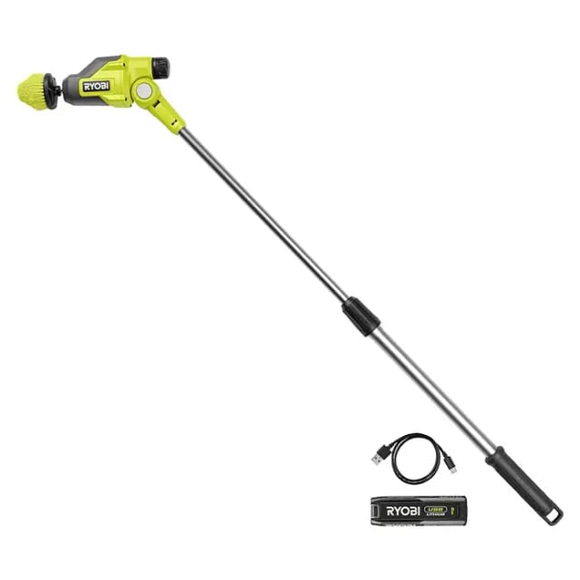 Ryobi Teleskop-reinigungsbürste 4v Usb Lithium - Batterie 2ah + Ladegerät - Rts4-120g