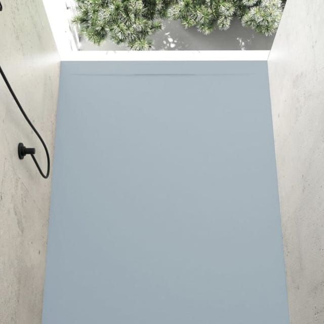 Stano. - Mineralguss-duschwanne Extra Flach Cover Schieferoptik Grau 80x190cm
