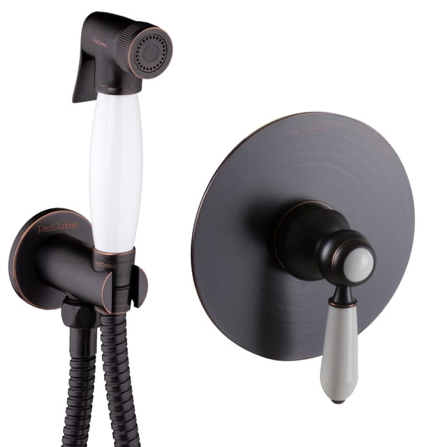 Paulgurkes - Bidet-unterputz Nostalgie Schwarz Wc-dusche