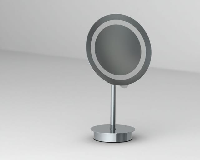 Primaster - Led Stand-kosmetikspiegel Rund Badspiegel Spiegel Kosmetikspiegel