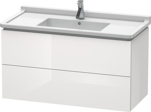 Duravit L-cube Waschtischunterbau Wandhängend, 2 Schubkästen,