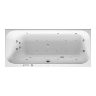 Duravit Happy D.2 Whirlwanne, Einbauversion, 1 Rückenschräge
