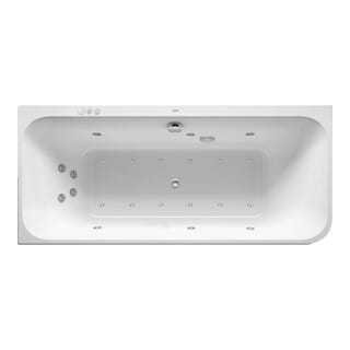 Duravit - Happy D.2 Whirlwanne, Ecke Links, 2 Rückenschrägen,