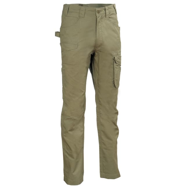 Cofra Arbeitshose Slim Fit Atmungsaktiv 100% Baumwolle 48 Khaki