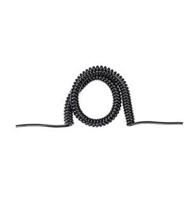 Spiralkabel Bachmann H05vvf Schwarz 6 Meter Pvc