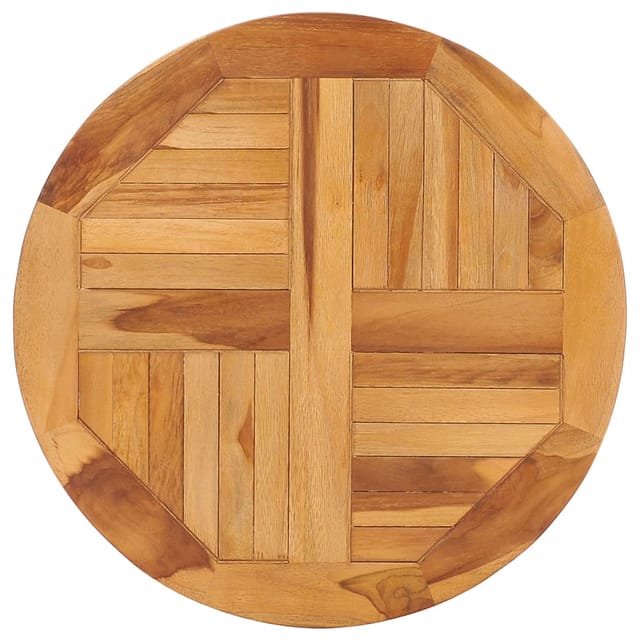 Drehplatte Teak Massivholz Vidaxl