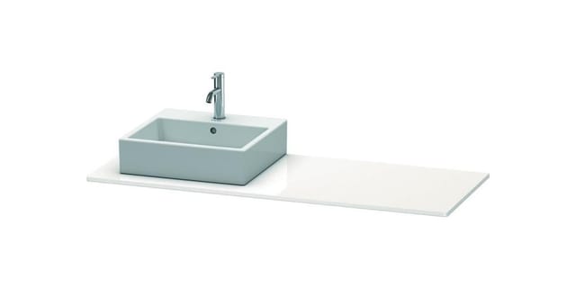 Duravit Xsquare Konsole 060g, 1400x 550 Mm, 1 Ausschnitt Links,