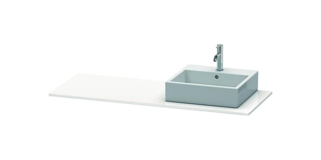 Duravit - Xsquare Konsole 060g, 1400x 550 Mm, 1 Ausschnitt Rechts,