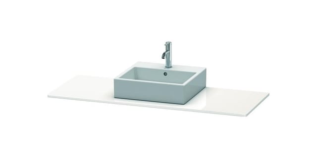 Duravit - Xsquare Konsole 060g, 1400x 550 Mm, 1 Ausschnitt Mittig,