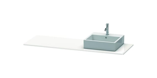 Duravit Xsquare Konsole 060h, 1600x 550 Mm, 1 Ausschnitt Rechts,