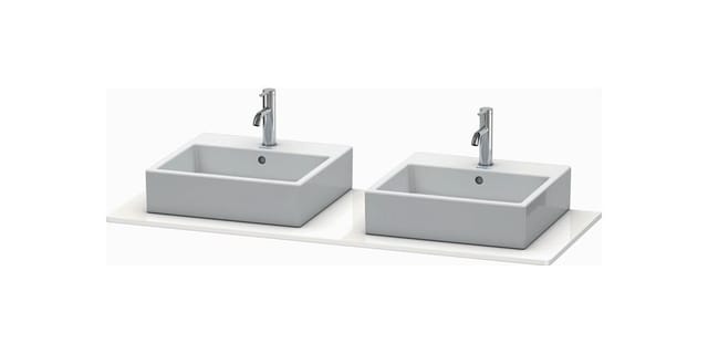 Duravit - Xsquare Konsole 063g, 1400x 550 Mm, 2 Ausschnitte,