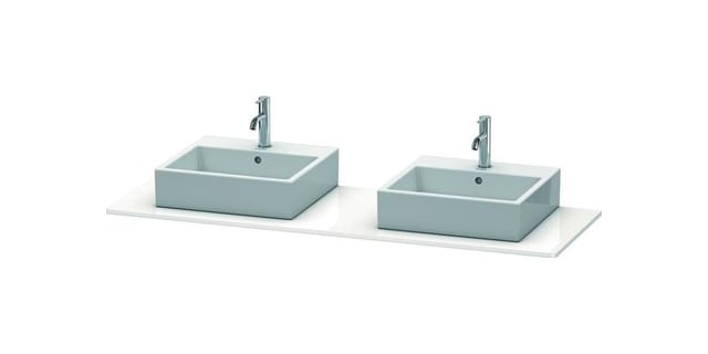 Duravit - Xsquare Konsole 063h, 1600x 550 Mm, 2 Ausschnitte,