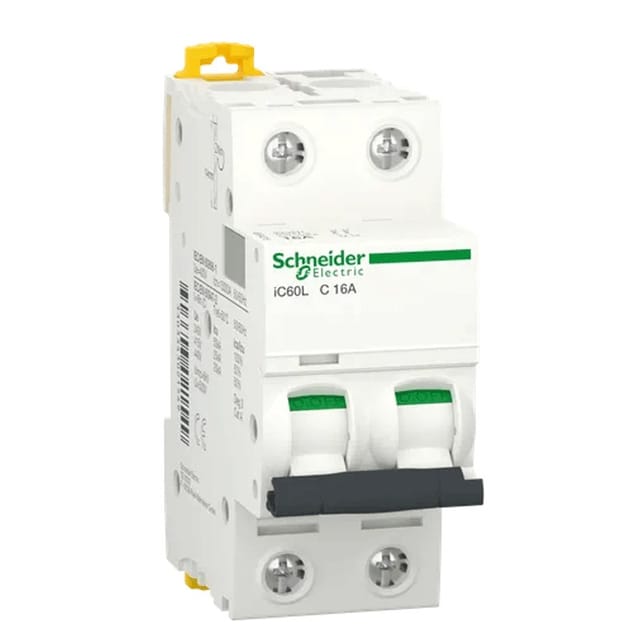 Schneider Electric - Schneider A9f94216 Acti9 Ic60l - Leitungsschutzschalter - 2p - 16a - Kurve C - 400vac - 15000a/25ka