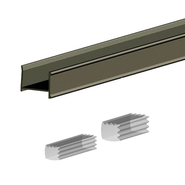 Slid'up By Mantion - Slid'up 280 C-profil, 180 Cm, Für 18 Mm Türstärke, Olive