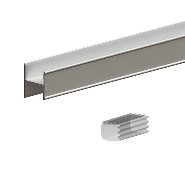 Slid'up By Mantion - Slid'up 280 Set H-profil, 200 Cm, Für 18 Mm Türstärke, Silber