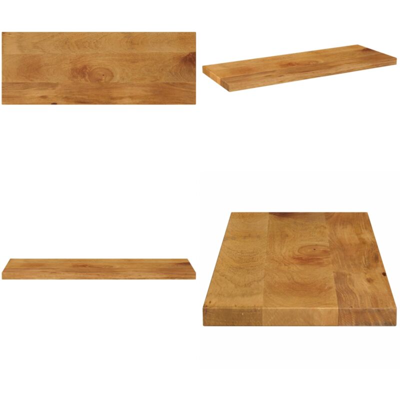 Tischplatte 80x30x2,5 Cm Rechteckig Massivholz Mango - Massivholz - Mango