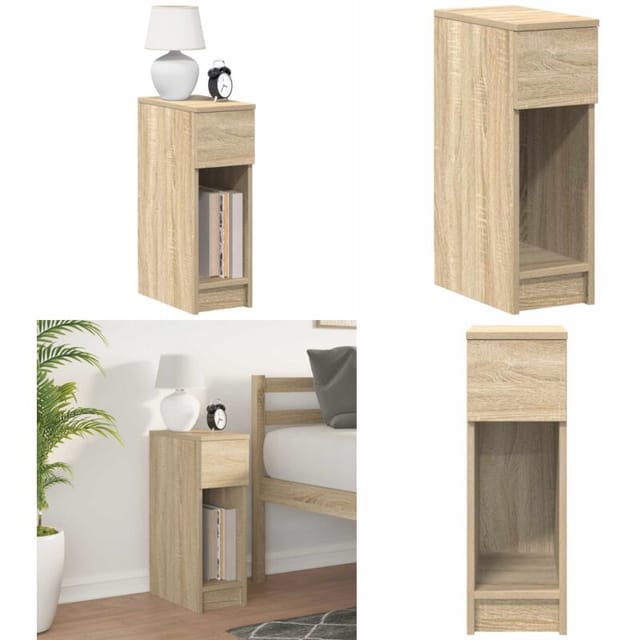 Nachttisch Mit Schublade Sonoma-eiche 20x36x60 Cm - Schubladen - Holz