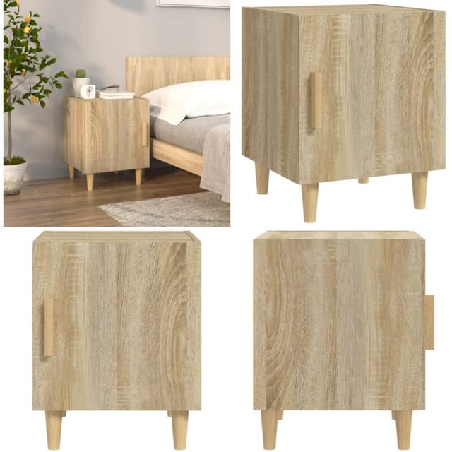 Nachttisch Sonoma-eiche Holzwerkstoff - Holz Nachttisch - Holzwerkstoff Nachttisch