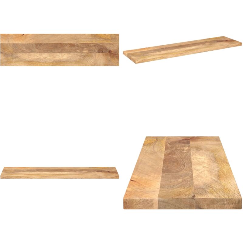 Tischplatte 100x20x2,5 Cm Rechteckig Massivholz Mango - Massivholz - Mango