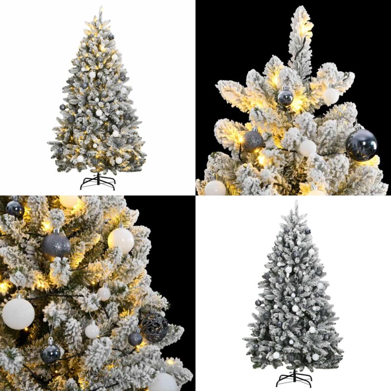 Künstlicher Weihnachtsbaum Klappbar 300 Leds & Kugeln 180 Cm - Klappbarer Weihnachtsbaum - Led-weihnachtsbaum