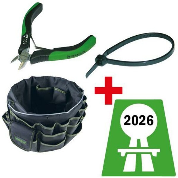 Haupa Kabelbinder Schwarz Uv-beständ (aktions-set 2 2026)