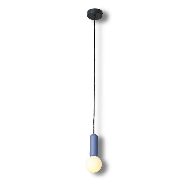 [gebraucht] B-ware Osram Pendelleuchte Hängelampe Decor Conrete Mic Beton Glaskugel Blau G9 Led